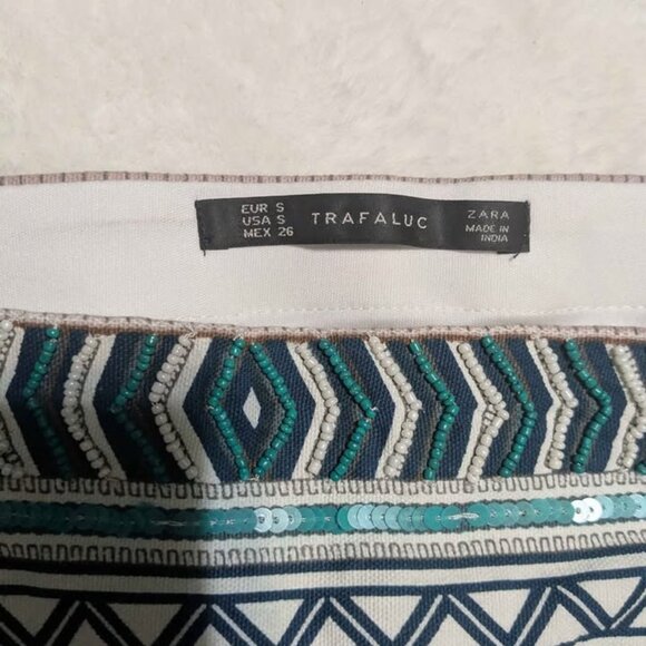 ZARA beaded mini skirt, Size small - Picture 2 of 4